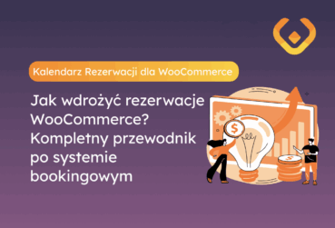 Baner artykułu o wdrożeniu rezerwacji w WooCommerce z wtyczką Kalendarz Rezerwacji WP Desk