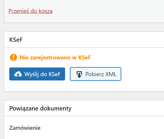 Przycisk do pobrania XML