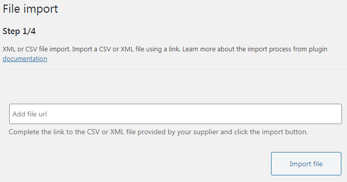 WooCommerce Dropshipping XML File Import Interface