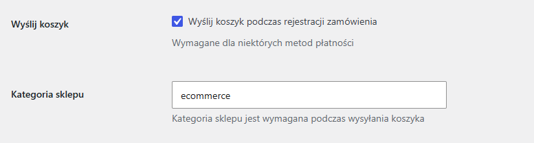 Wyślij koszyk Przelewy24