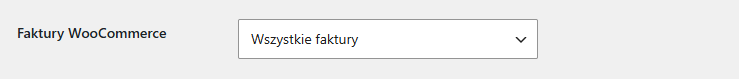 Konfiguracja: Faktury WooCommerce