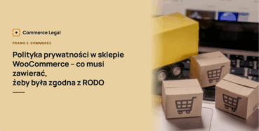 Polityka prywatności w sklepie WooCommerce