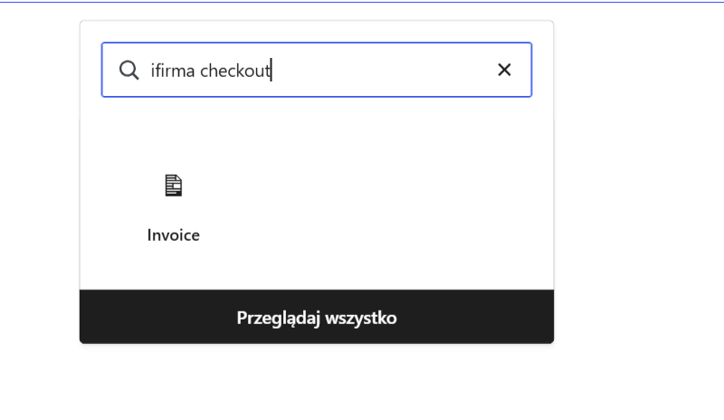 Blok iFirma Checkout w edytorze checkoutu WooCommerce